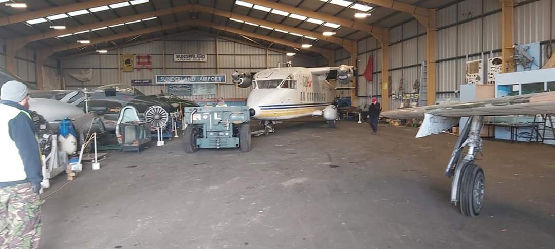 Exhibits rearranged in the Hangar