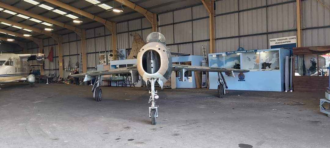 Exhibits rearranged in the Hangar