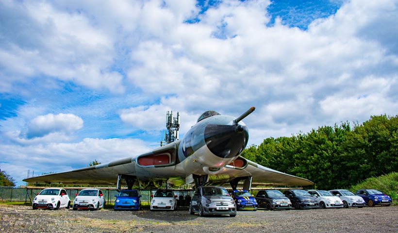 Abarths under the Vulcan