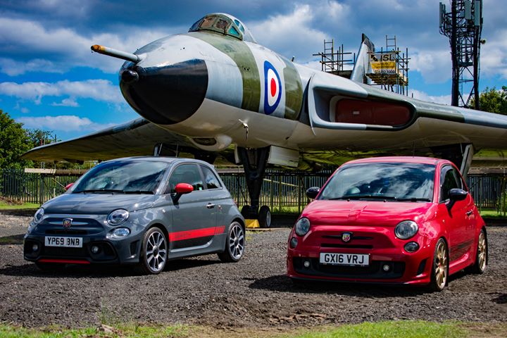 Abarths in front of the Vulcan